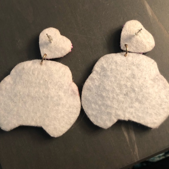 “ Just Married” earrings, never worn - Picture 3 of 3